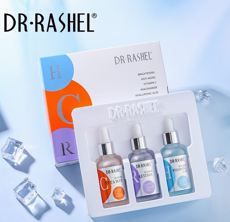 پک سرم های صورت ( پک 3 تایی ) دکترراشل حجم3×30 (90میل) DR(ارسال رایگان)