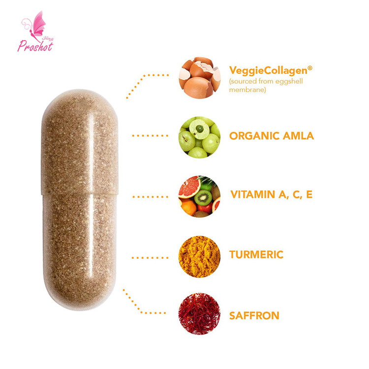 کپسول مکمل پوست اسکین تامین SKINtamin Vegetarian Collagen
