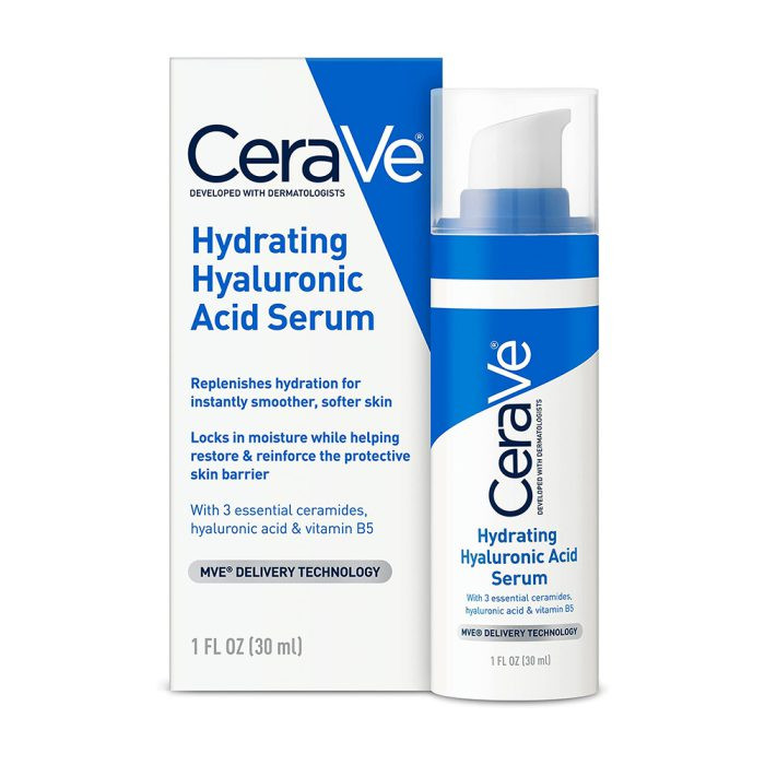 سرم آبرسان هیالورونیک اسید سراوی CeraVe حجم 30میل حاوی ویتامین B5مناسب پوست خشک(ارسال رایگان اورجینال)