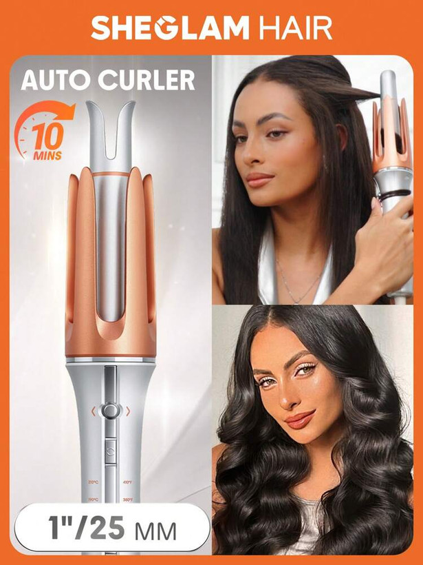 دستگاه کرلی شیگلم Sheglam اصلی سایز 25MM ضمانت اصالت کالا مدل سه شاخه صورتی اصل (ارسال رایگان)